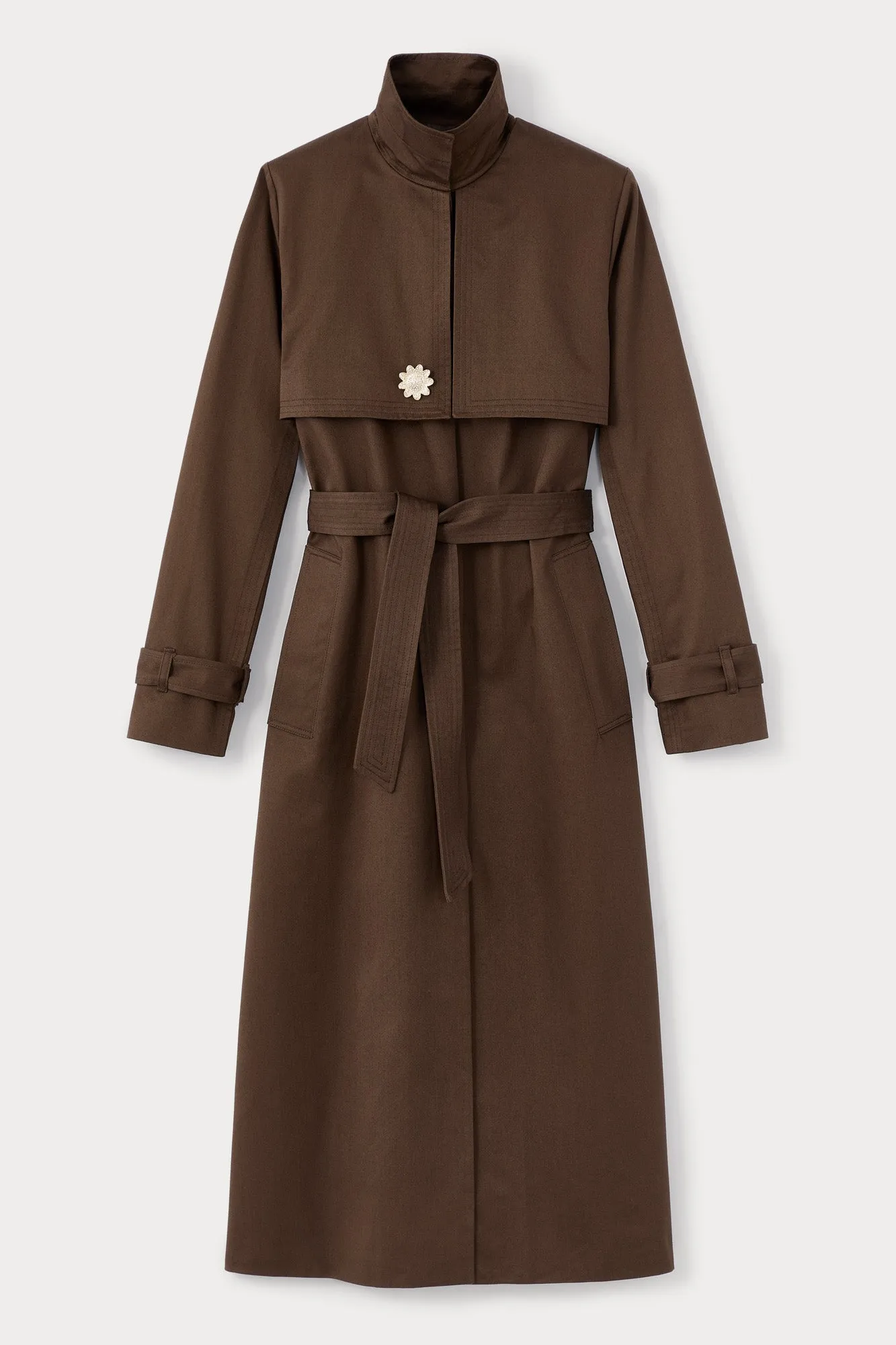 RUDOLF TRENCH COAT DARK BROWN