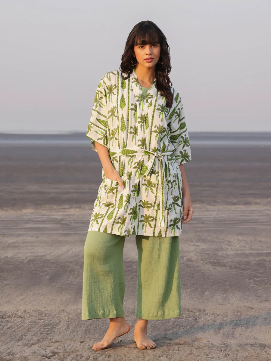 Set of 3 - Marini Kimono Jacket and Palazzo Pants