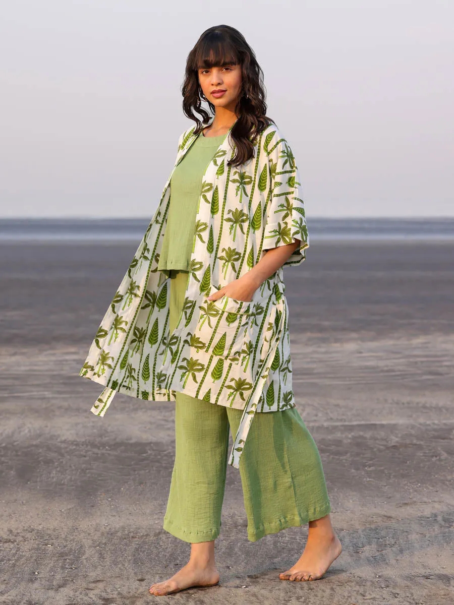 Set of 3 - Marini Kimono Jacket and Palazzo Pants