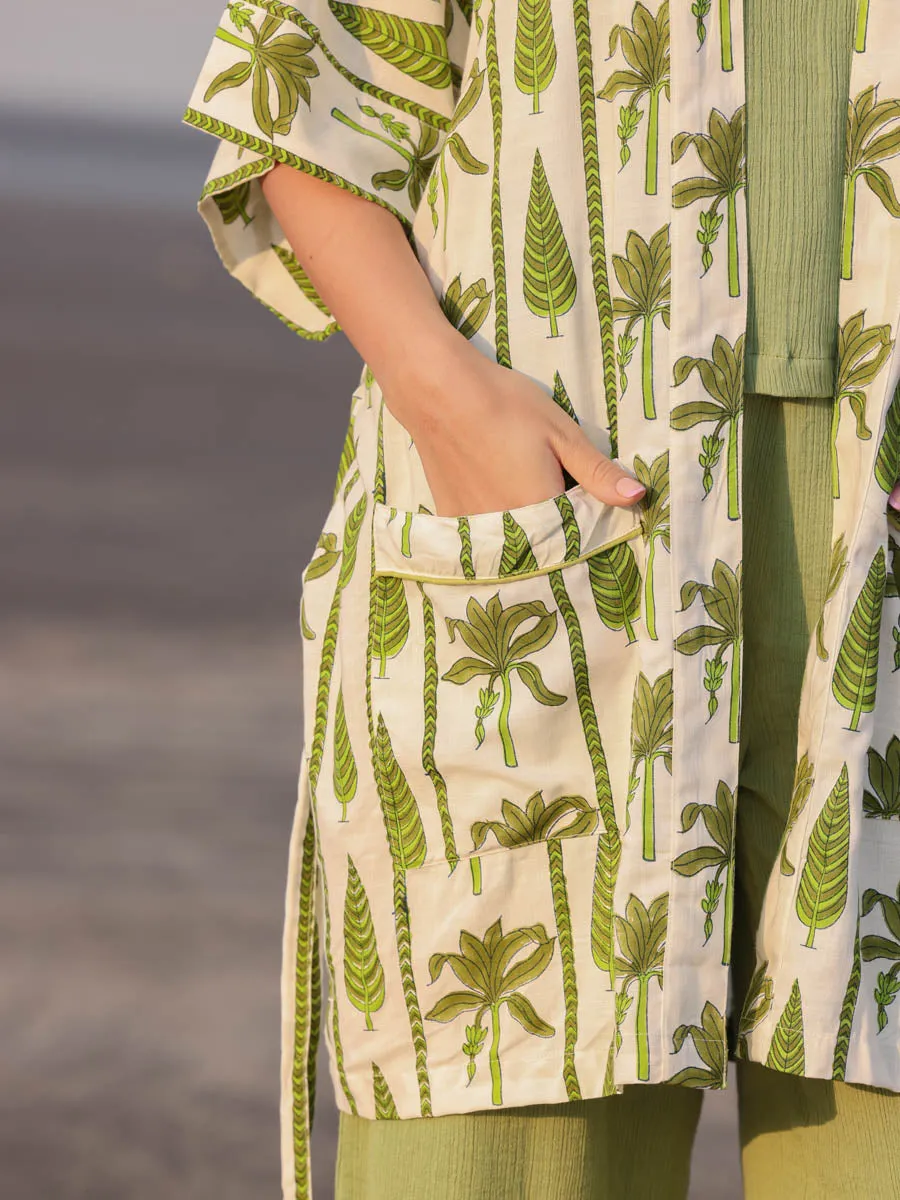 Set of 3 - Marini Kimono Jacket and Palazzo Pants