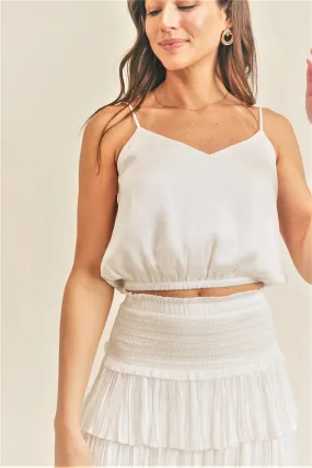 Silky Amore Cami - White