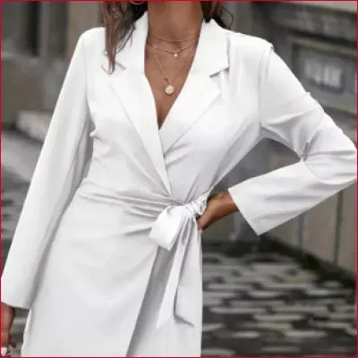 Stylish Dress Trench Short Coat - Sizes S-XXXL