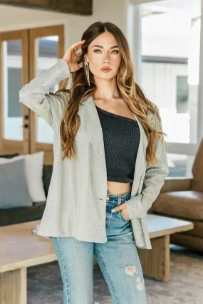 Subtle Shimmer Blazer in Champagne