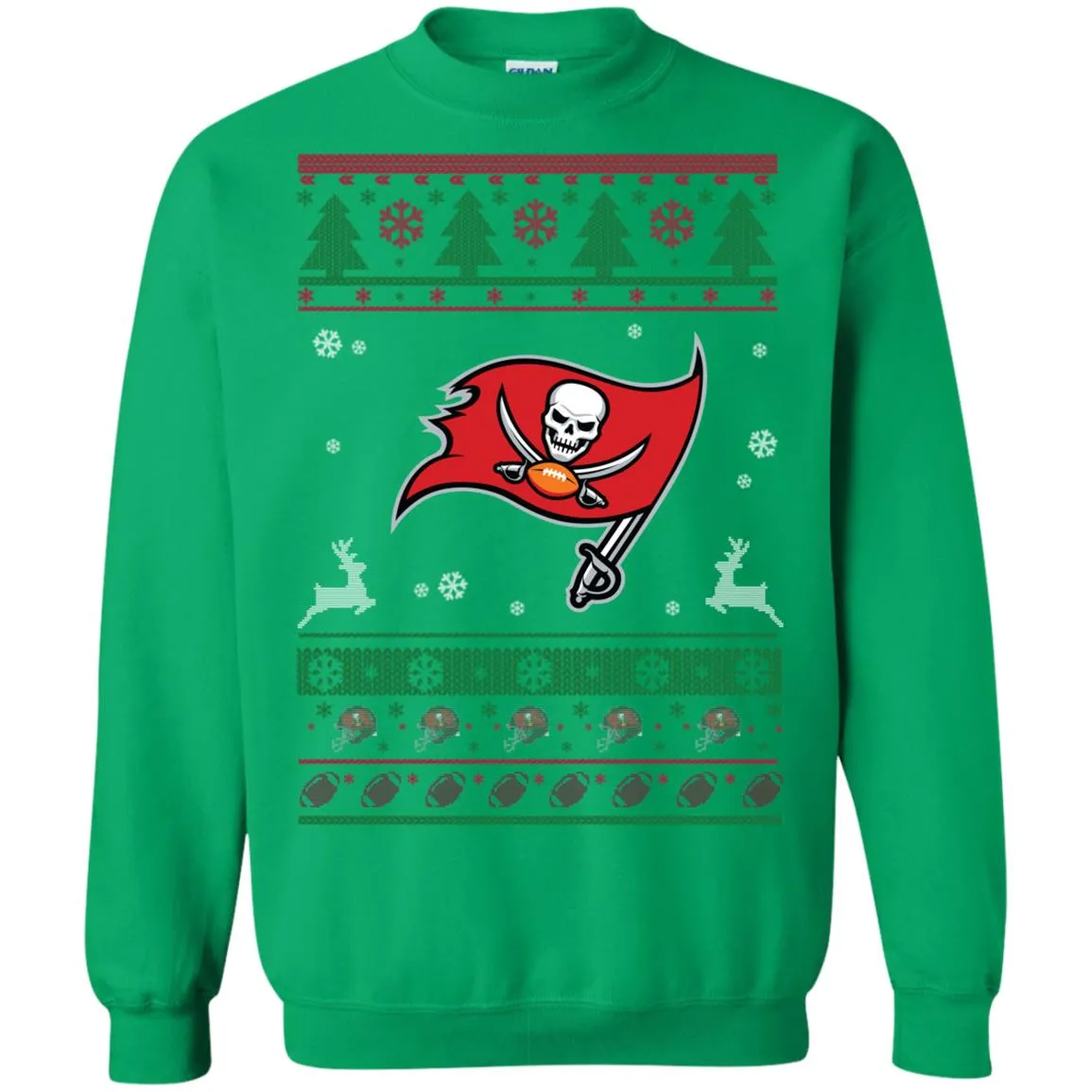 Tampa Bay Buccaneers Logo Football Teams Ugly Christmas Sweater Unisex Crewneck Pullover Sweatshirt