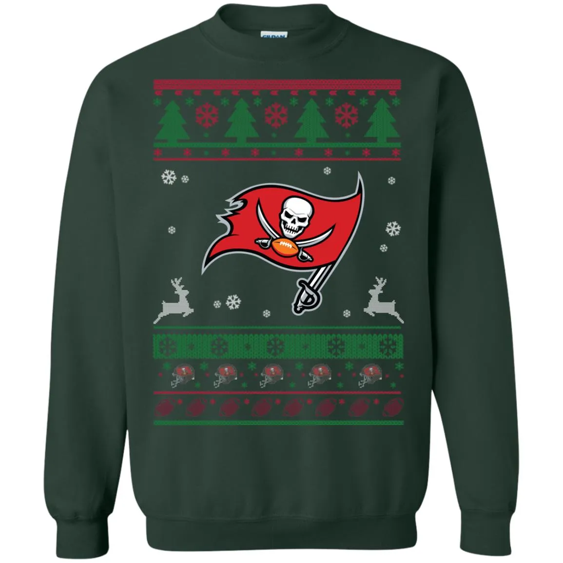 Tampa Bay Buccaneers Logo Football Teams Ugly Christmas Sweater Unisex Crewneck Pullover Sweatshirt