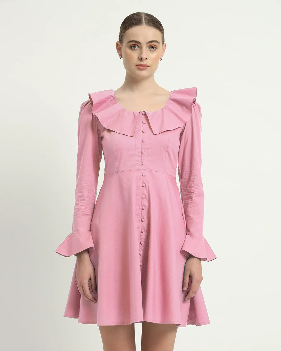 The Fredonia Fondant Pink Cotton Dress