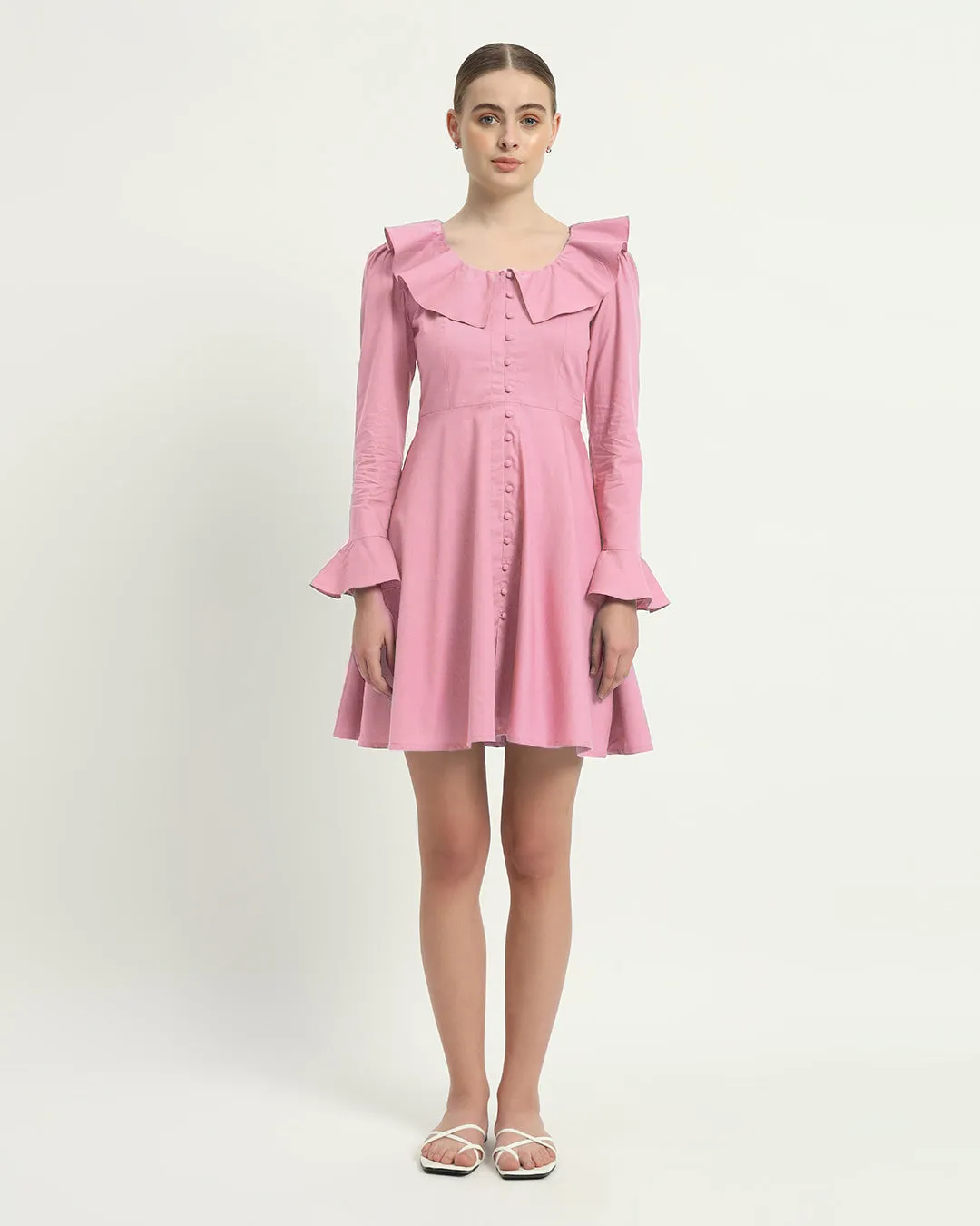 The Fredonia Fondant Pink Cotton Dress