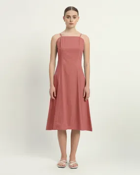 The Valatie  Ivory Pink Cotton Dress