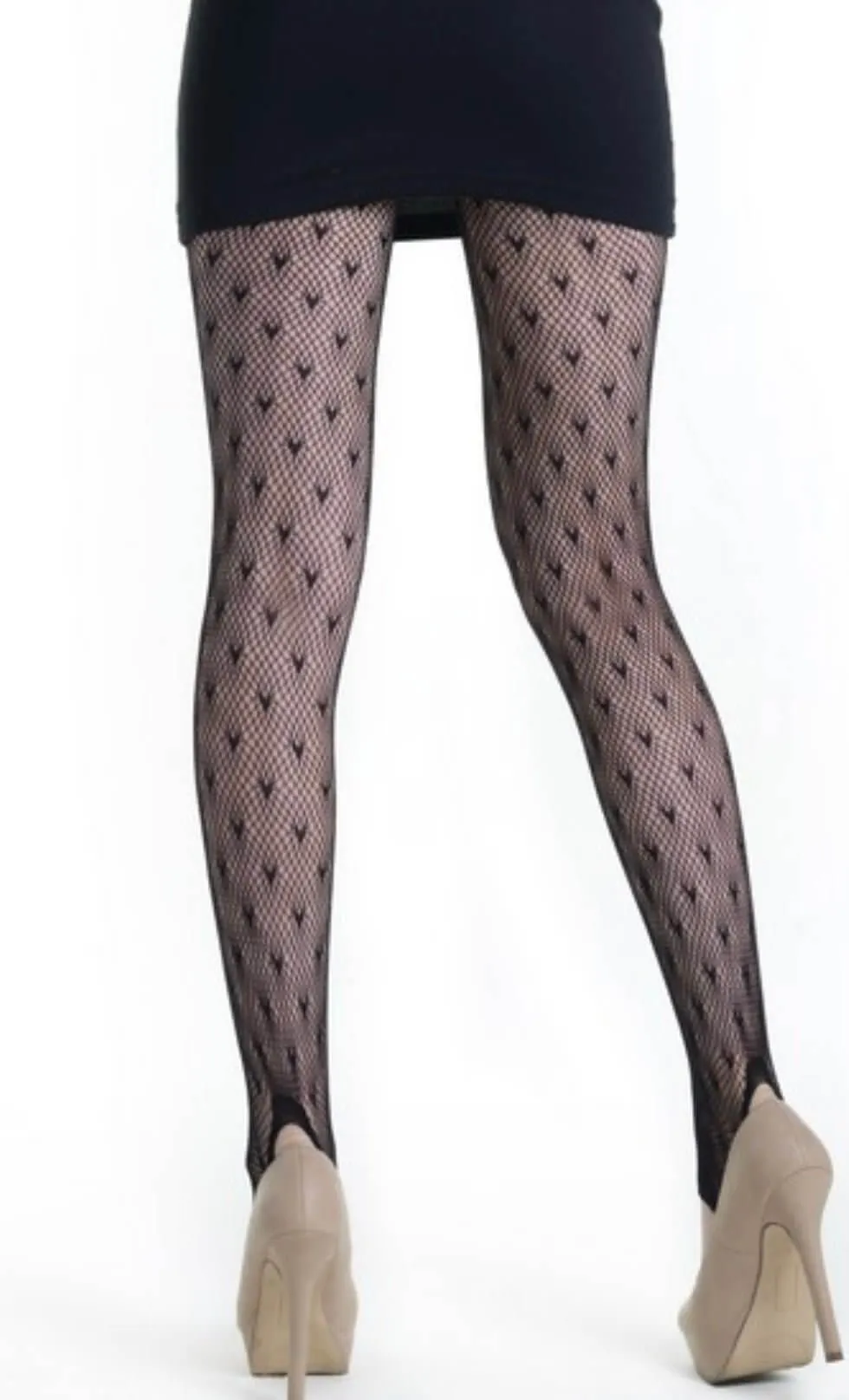 The Winter Tights: Sheer Patterned Black Tights