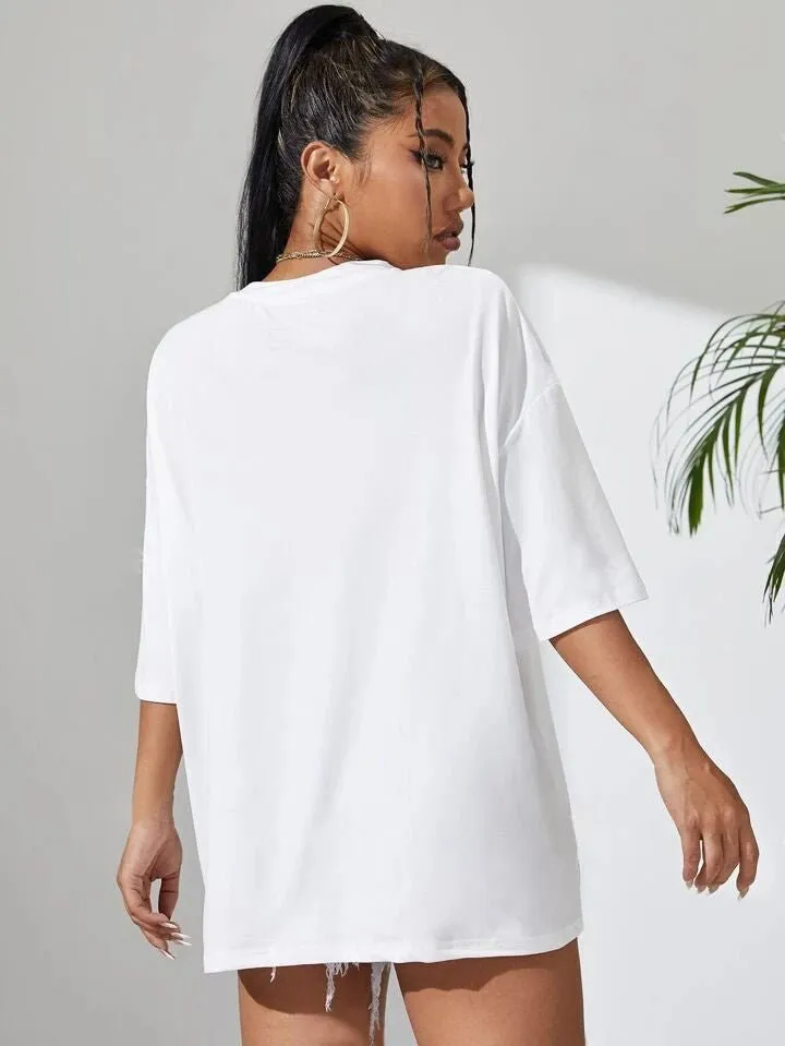 Thor Love And Thunder: FOR ASGARD Graphic Printed Womens Drop Shoulder T-shirt Legacy Boutiques Dhaka