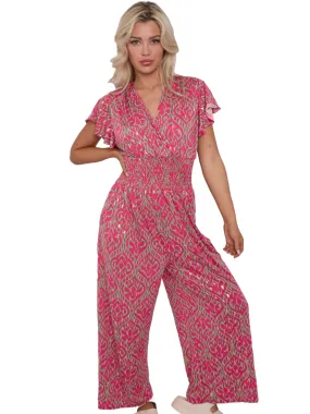 Tie Back Stretch Jumpsuit