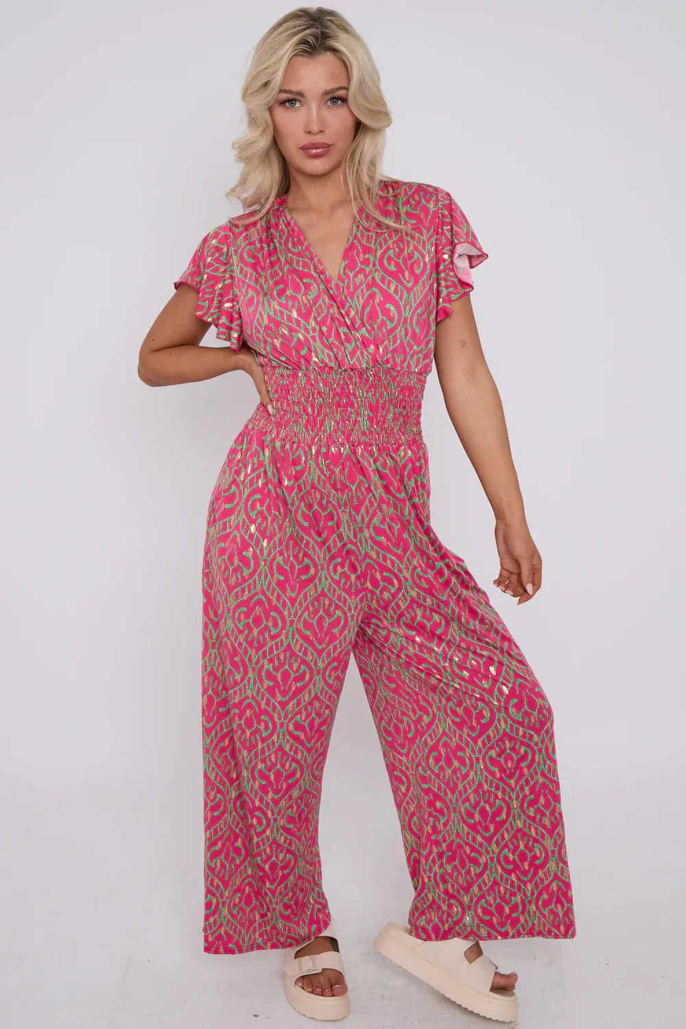 Tie Back Stretch Jumpsuit
