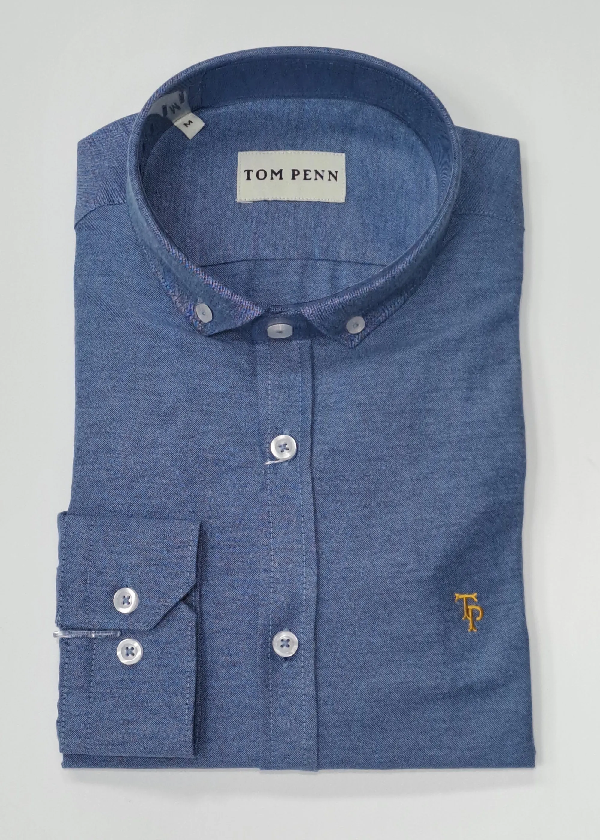Tom Penn Long Sleeve Casual Shirt 330 - Denim
