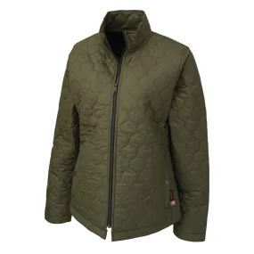 Tough Duck Women's Freezer Work Jacket WJ29, Quilted Nylon with PrimaLoft® Insulation, Water Repellent, Eco-Friendly, Warmth and Sustainability Combined | Sizes XS-2XL