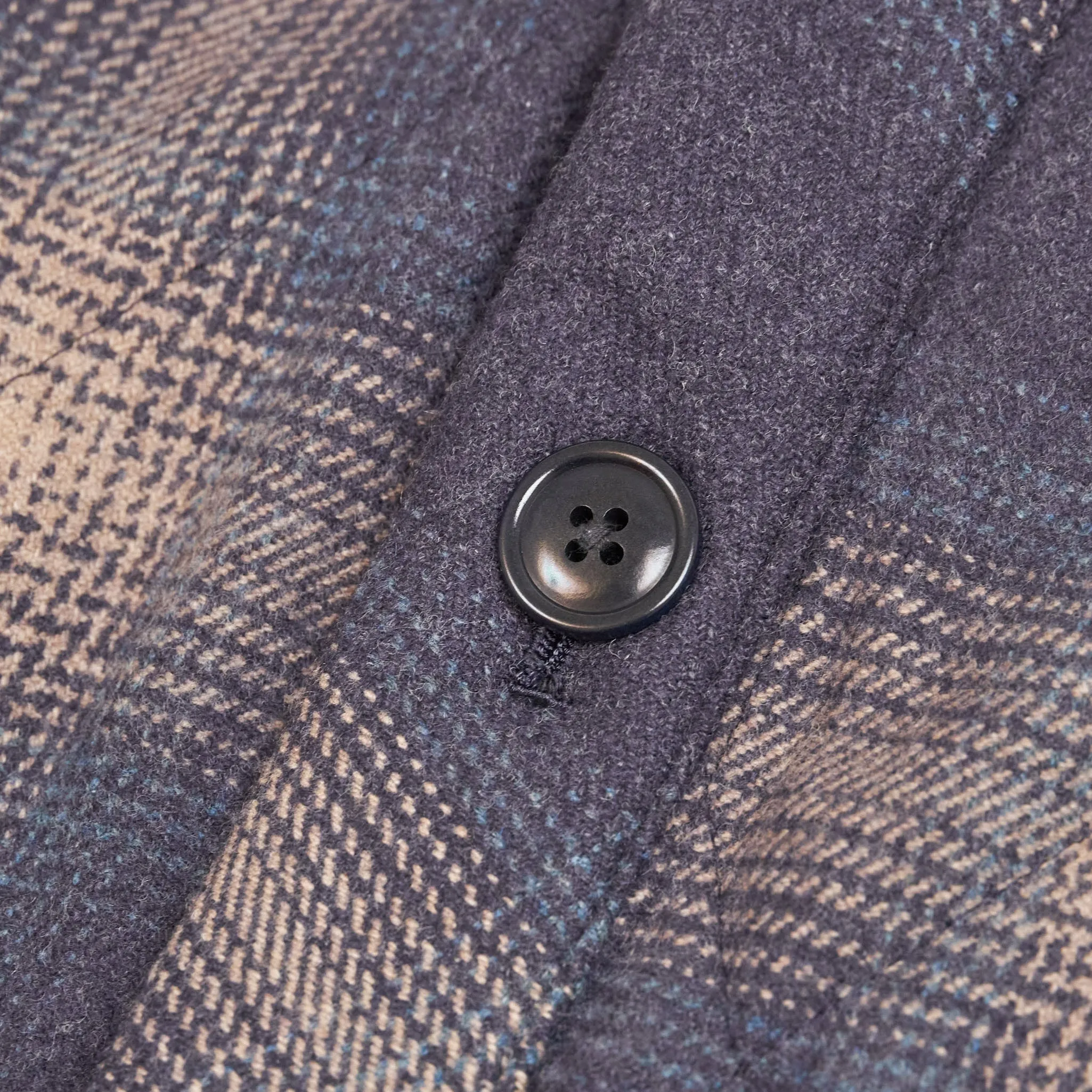 ts(s) Quilted Kimono Plaid Wool Jacket
