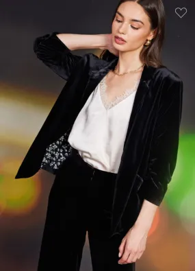 Violet Velvet Blazer