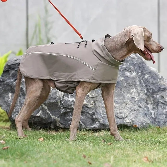 Winter Dog Coat with Reflective Trims - Windproof and Warm for Small Medium Large Dogs - Padded Dog Puffer Jackets