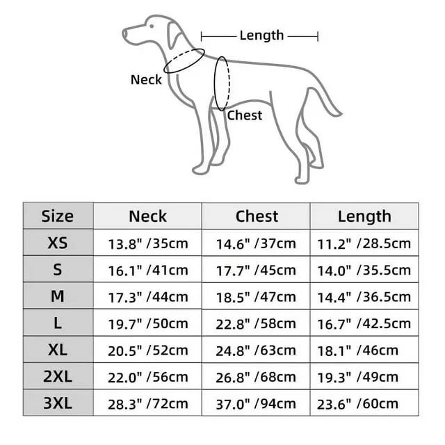 Winter Dog Coat with Reflective Trims - Windproof and Warm for Small Medium Large Dogs - Padded Dog Puffer Jackets