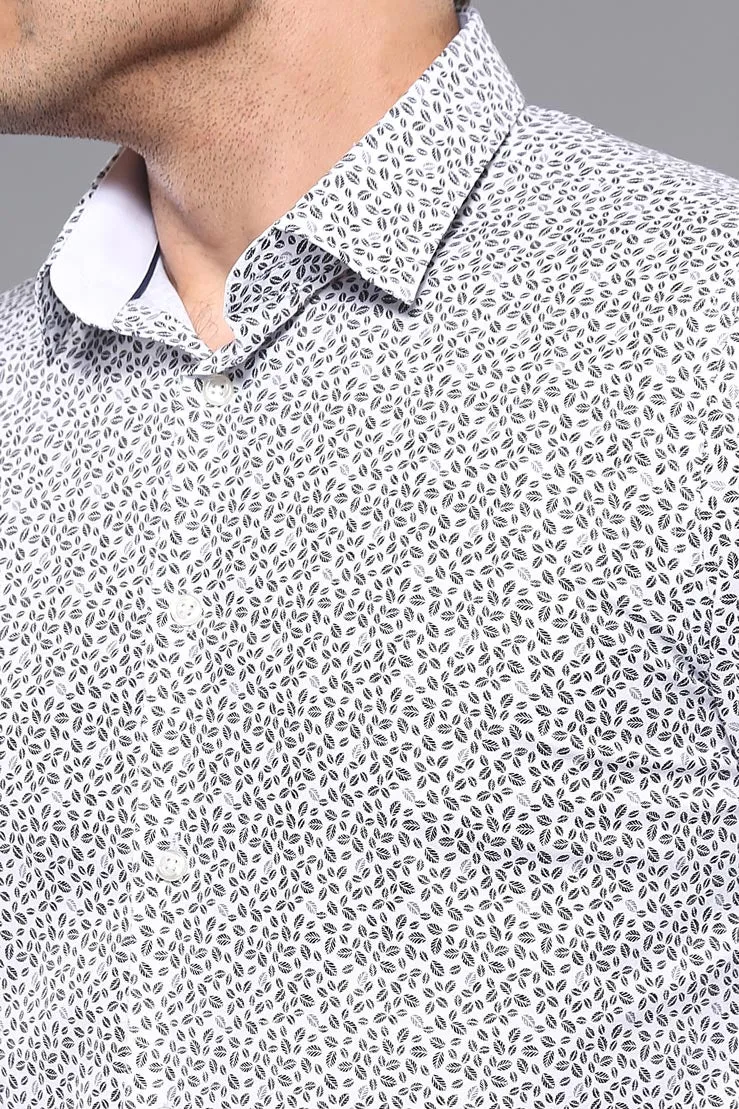 WSS Slim Fit Patterned Shirt  - Singen
