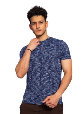 Zebra-Indigo Sigma Round T-shirt